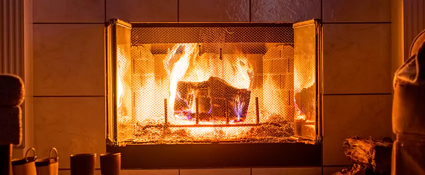 Mendota Hearth Landscape Fireplace Installation in Lake Jackson, Texas