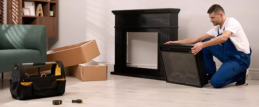 Old Rusted Metal Fireplace Repair And Replacement in Lake Jackson, TX