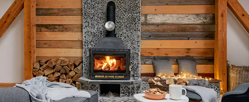 Thelin Hearth Products Direct Vent Gas Stove Fireplace Inspection in Lake Jackson, Texas